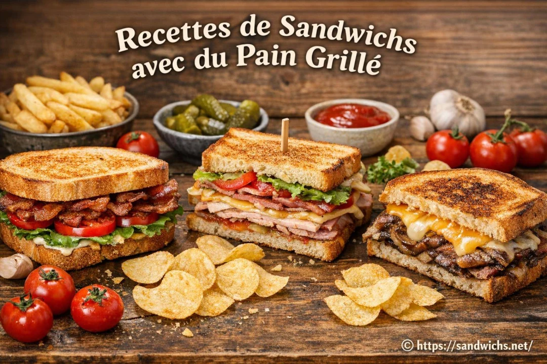 Recettes de Sandwichs avec du Pain Grillé