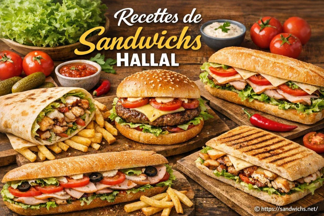 Recettes de Sandwichs Hallal