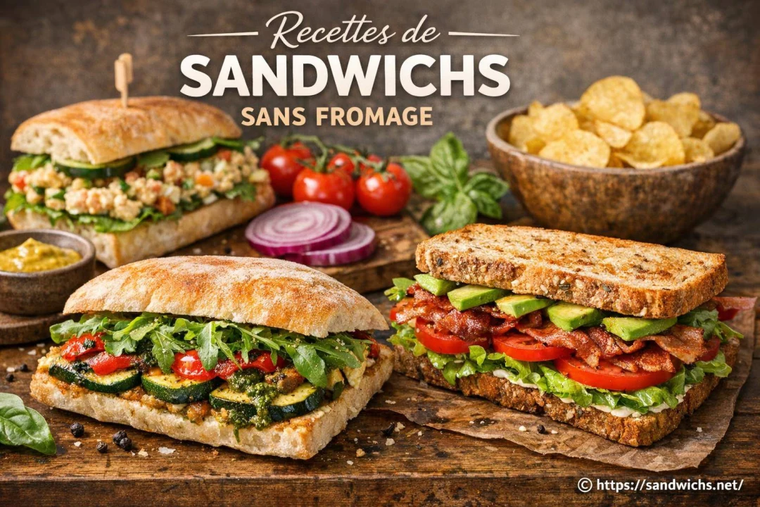 Recettes de Sandwichs Sans Fromage