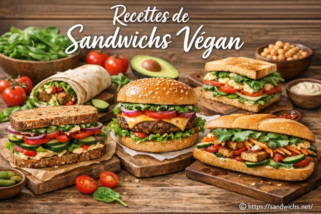 Recettes de Sandwichs Végan