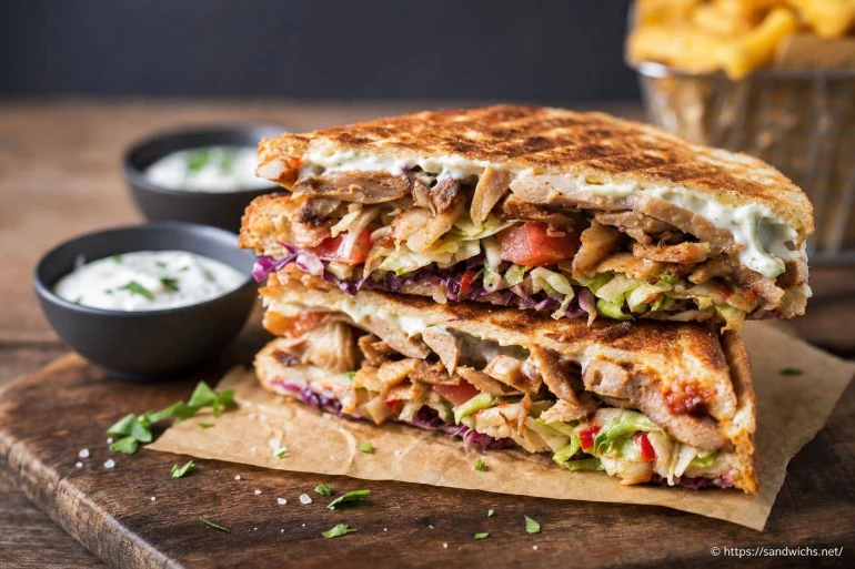 Sandwich pain grillé façon kebab : une recette gourmande
