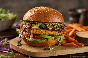 Burger végan au tofu : une recette facile et rapide