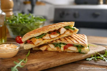 Recette panini poulet halal maison, facile et savoureuse