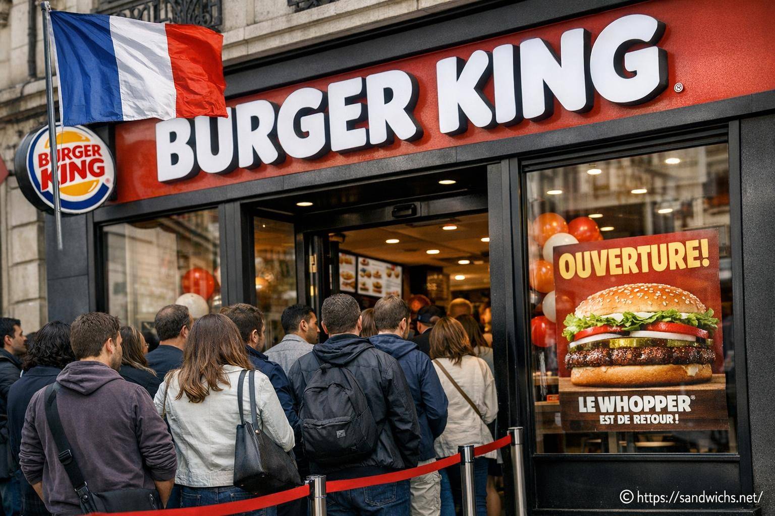 Quand Burger King est-il revenu en France ?
