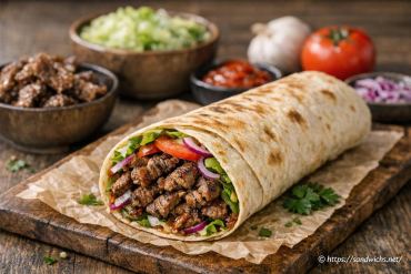 Dürüm bœuf maison sans fromage : recette facile et savoureuse