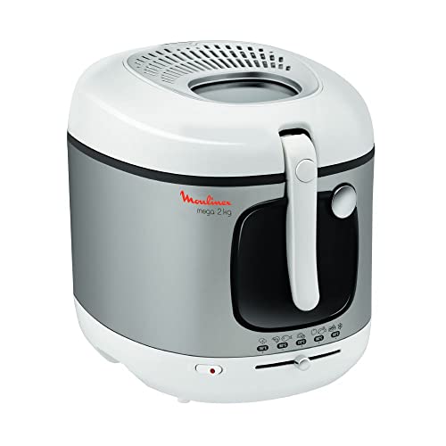 Moulinex - Friteuse Mega Cuve Silver - 2 kg de frites - Blan