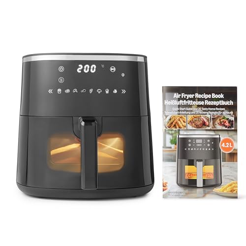 Amazon Basics Friteuse à Air de 4,2L avec Fenêtre de Cuisson