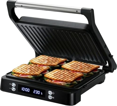 Olvy Appareil à croque-monsieur XL - Panini - Fonction minut