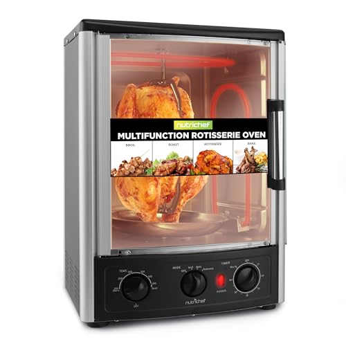 NutriChef Four Rotissoire 24QT, 22L - Mini Four de Comptoir 