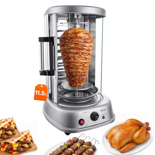 VEVOR Rôtissoire Verticale Électrique 11,5 L, Machine à Keba