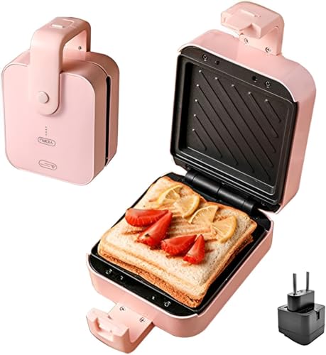 Sandwich Maker,Appareil à déjeuner portable chauffé et antia